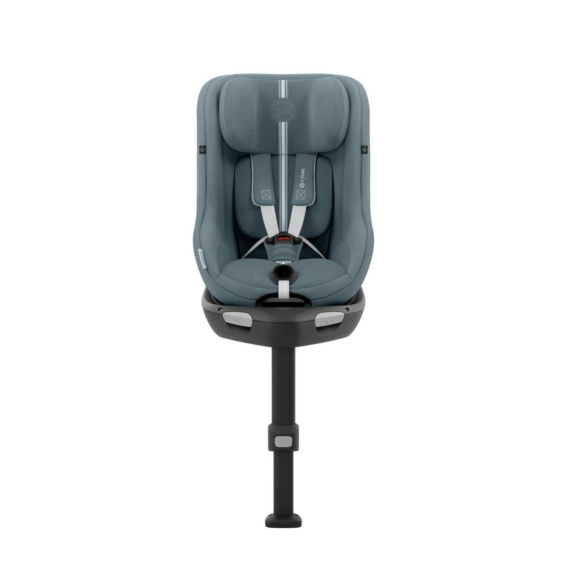 CYBEX Gold Sirona Gi i-Size Plus mit Base, 3 Mon.–4 Jahre, 61–105 cm (ab 40 cm mit Einlage), Drehbar, Stormy Blue