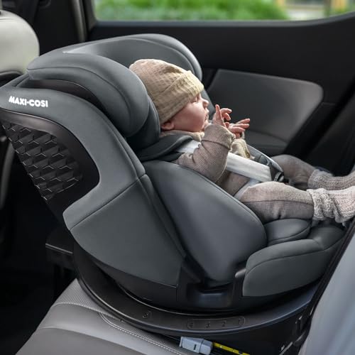 Maxi-Cosi Emerald 360 S i-Size, 0–12 Jahre, 40–150 cm, drehbar, FlexiSpin, 4 Liegepositionen, G-CELL, Tonal Black