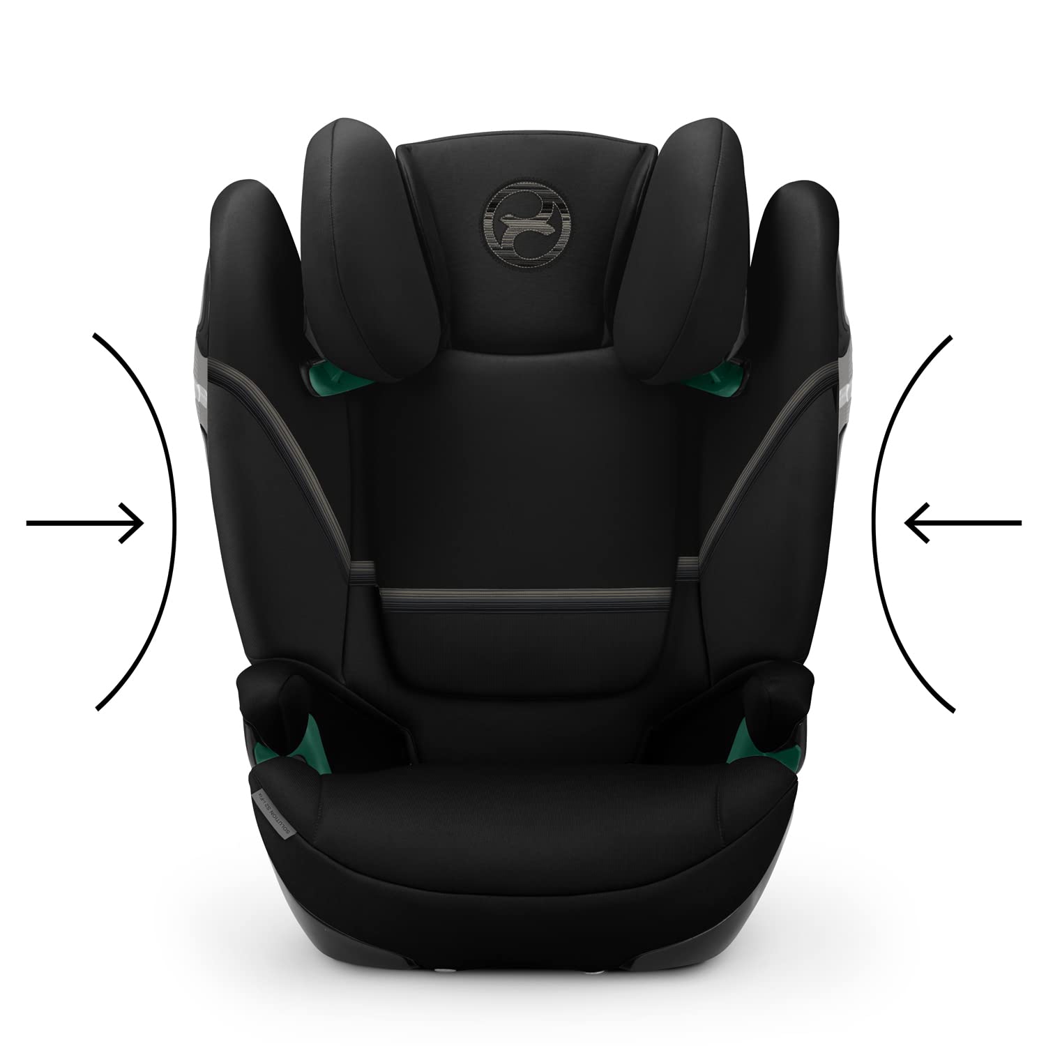 CYBEX Gold Solution S2 i-Fix Kindersitz, 100–150 cm, 3–12 Jahre, 15–50 kg, mit & ohne ISOFIX, Moon Black