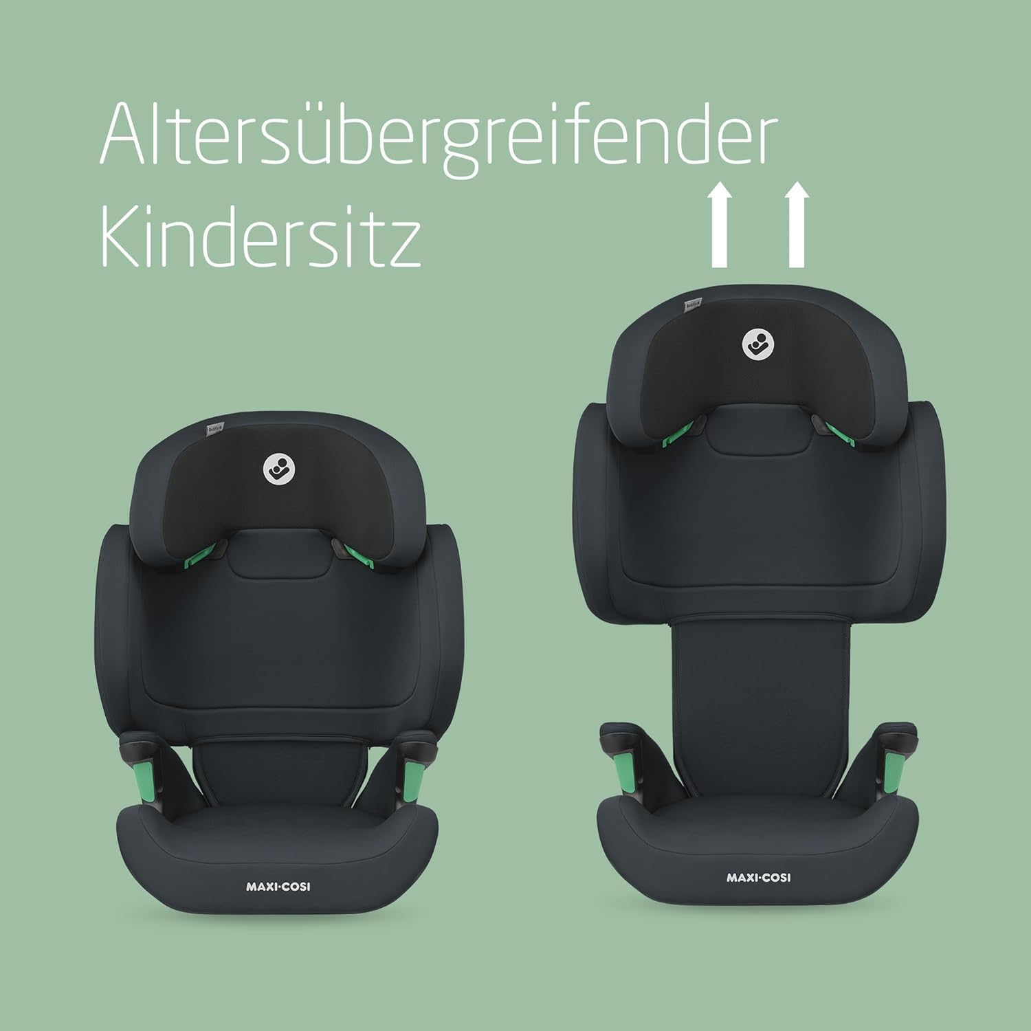 Maxi-Cosi RodiFix M i-Size Kindersitz, 100–150 cm, 3,5–12 Jahre, ISOFIX, höhenverstellbar, G-CELL Seitenaufprallschutz