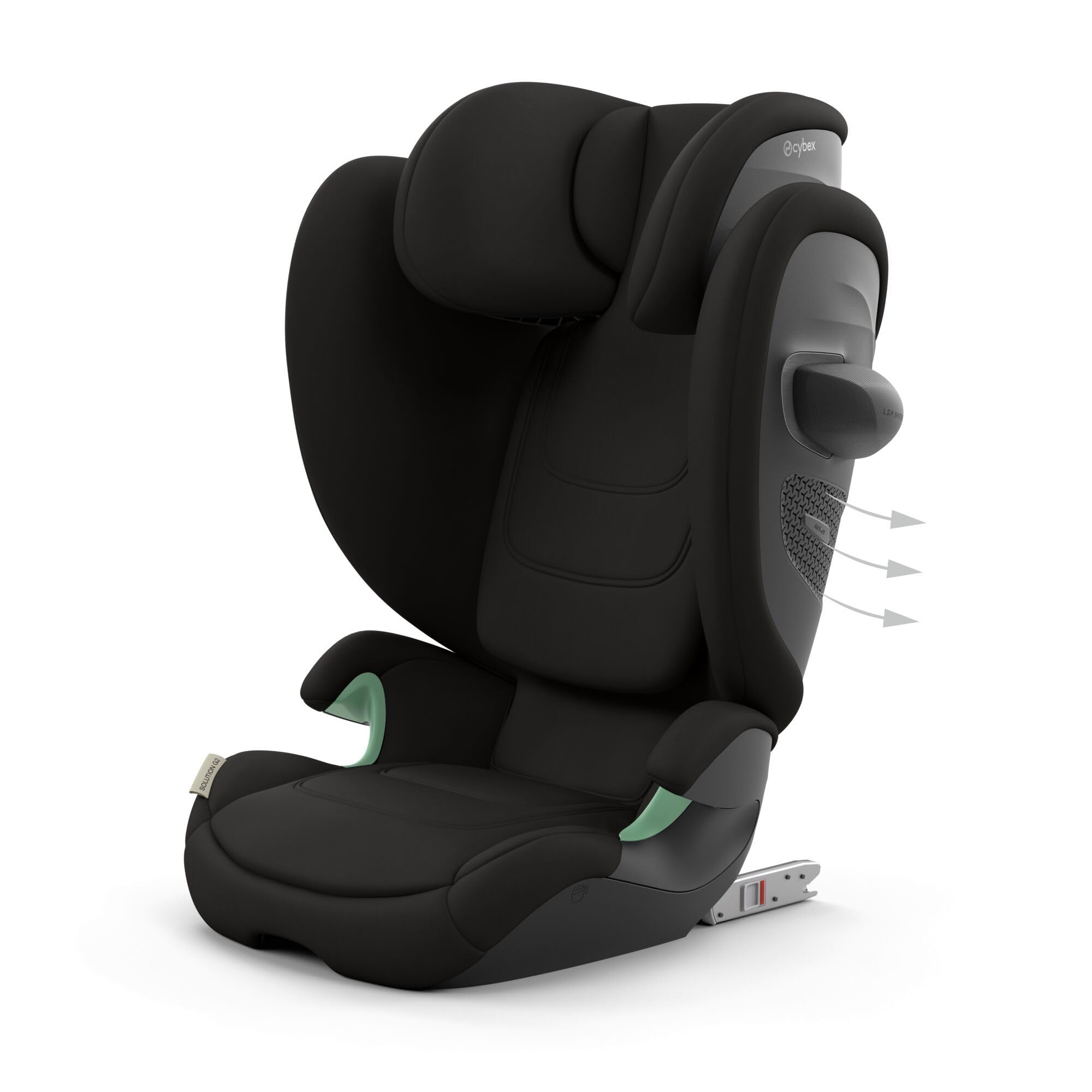 CYBEX Gold Solution G2 Comfort Kindersitz, 100–150 cm, 3–12 Jahre, bis 50 kg, ISOFIX optional, Magic Black