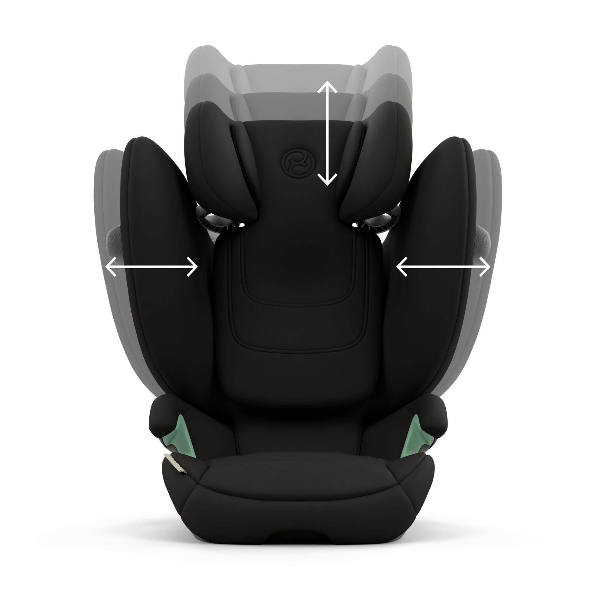 CYBEX Gold Solution G2 Comfort Kindersitz, 100–150 cm, 3–12 Jahre, bis 50 kg, ISOFIX optional, Magic Black