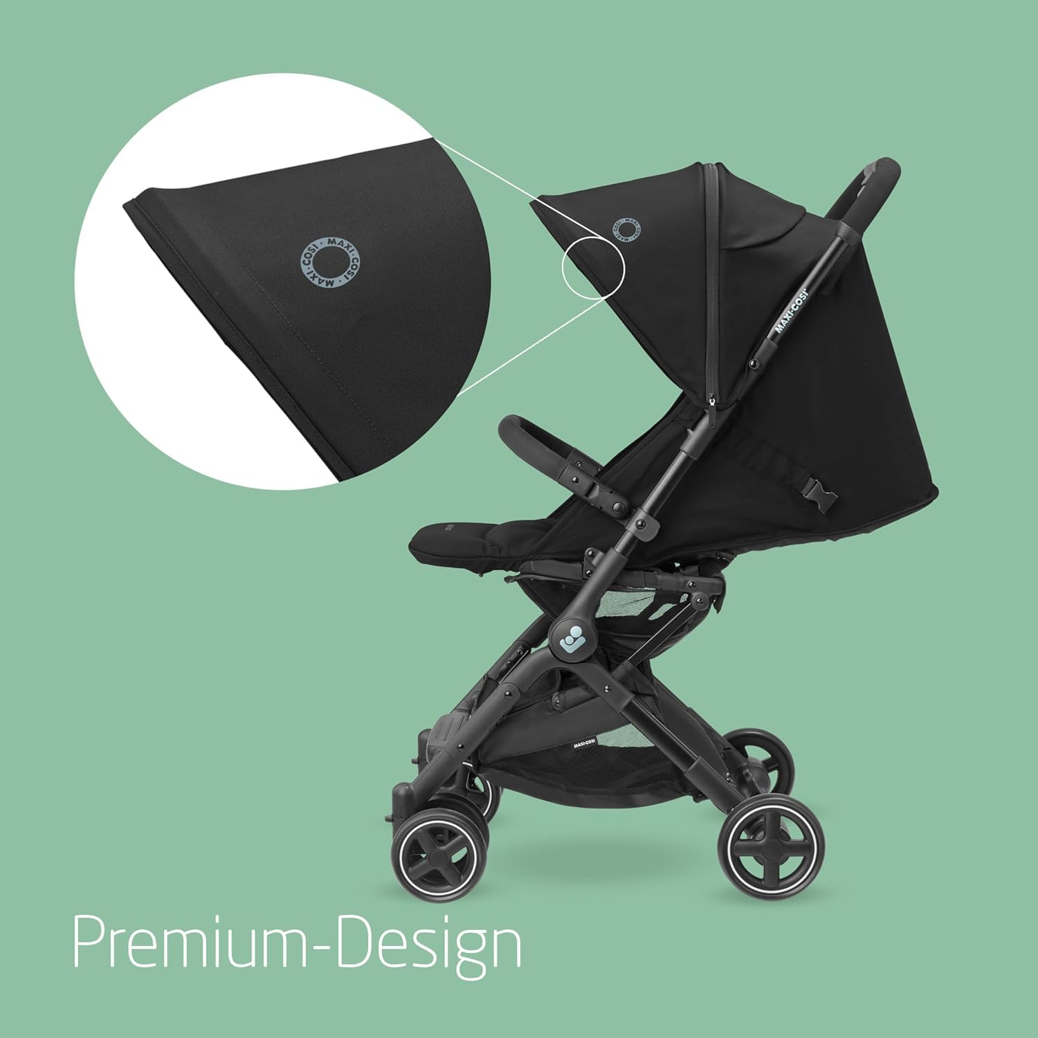 Maxi-Cosi Lara² Buggy, 0–4 Jahre, bis 22 kg, ultraleicht, kompakt klappbar, 3 Liegepositionen, Essential Black