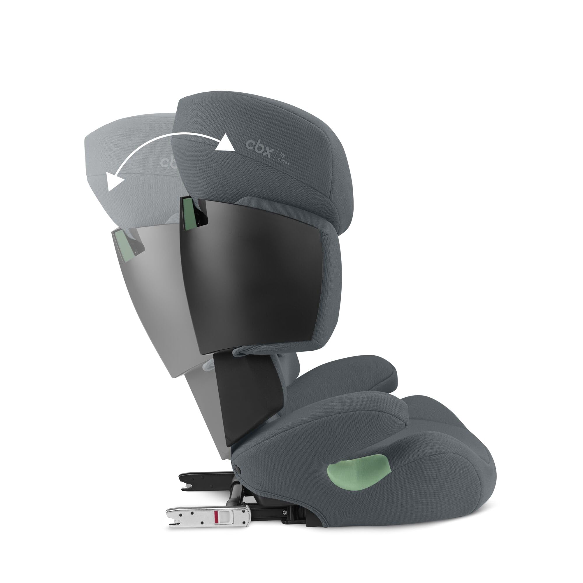 CBX by CYBEX Solution X i-Fix Kindersitz, 100–150 cm, 3–12 Jahre, 15–50 kg, mit & ohne ISOFIX, Grau