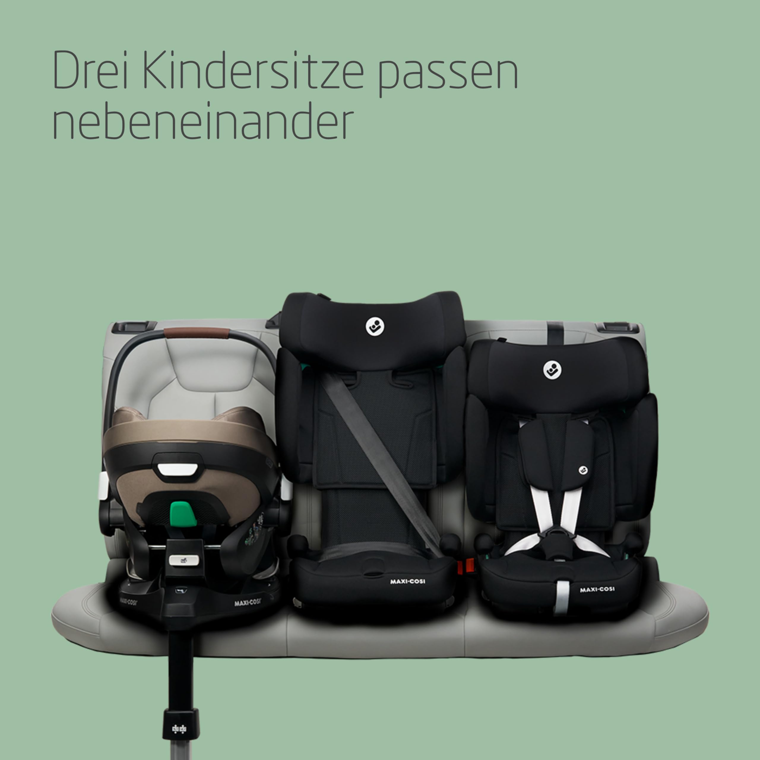 Maxi-Cosi Nomad XL Plus Kindersitz, 9–36 kg, 15 Mon.–12 Jahre, 76–150 cm, klappbar, kompakt, G-CELL, Schwarz