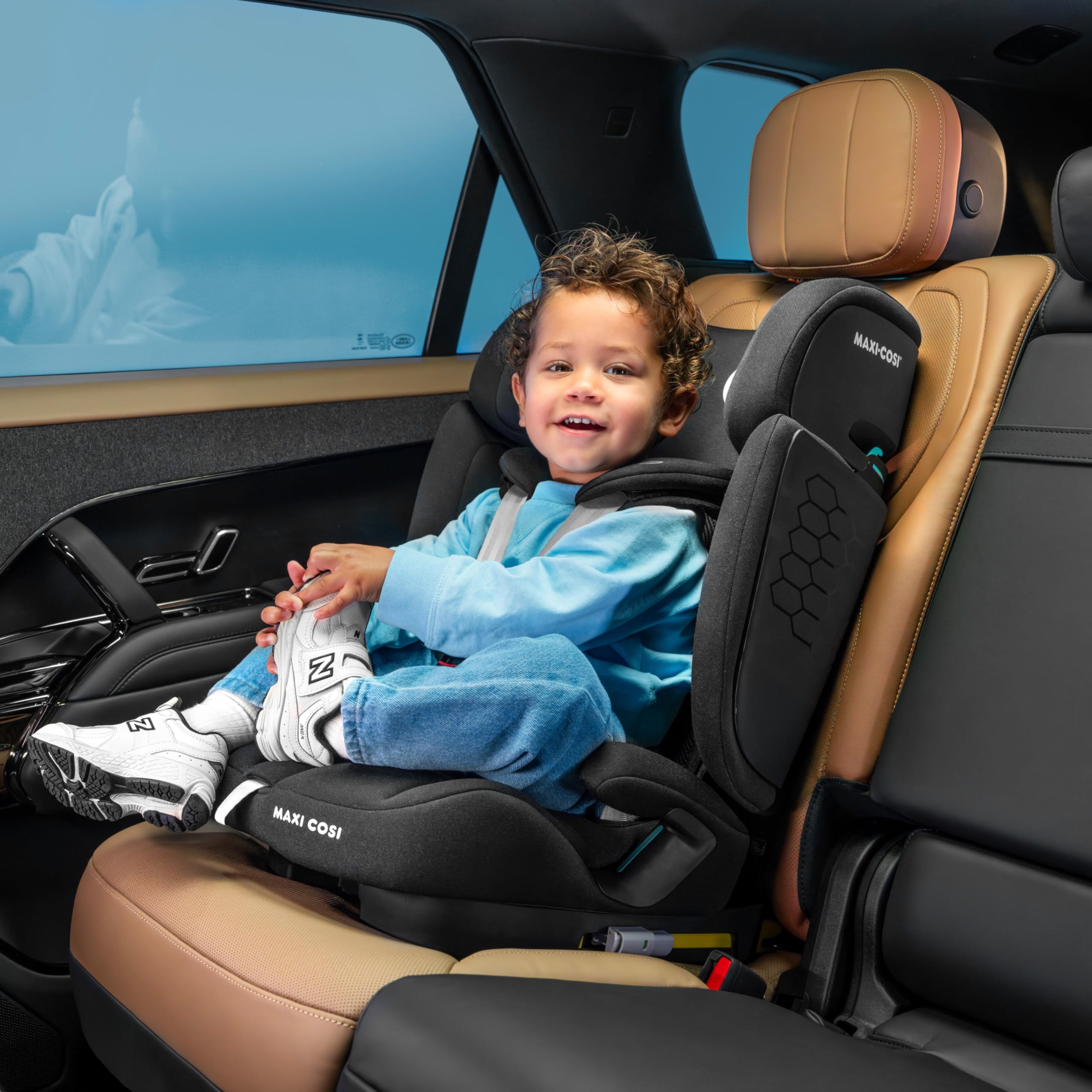 Maxi-Cosi Nomad XL Plus Kindersitz, 9–36 kg, 15 Mon.–12 Jahre, 76–150 cm, klappbar, kompakt, G-CELL, Schwarz